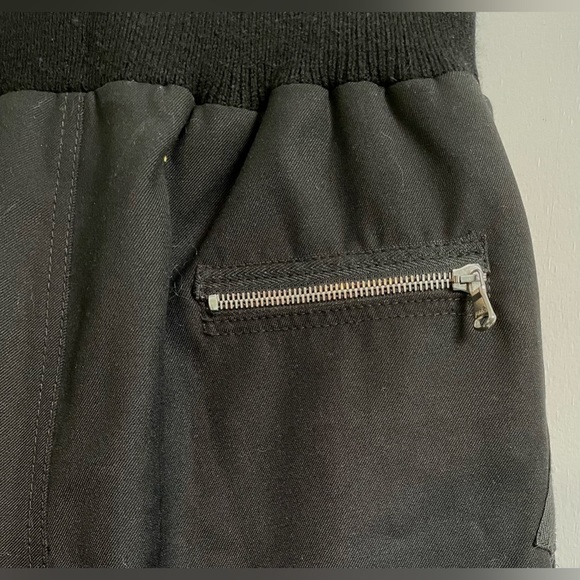 3.1 Phillip Lim black zipper gabardine wool flight cargo jogger pants, 00, 0, 2 - Picture 5 of 7